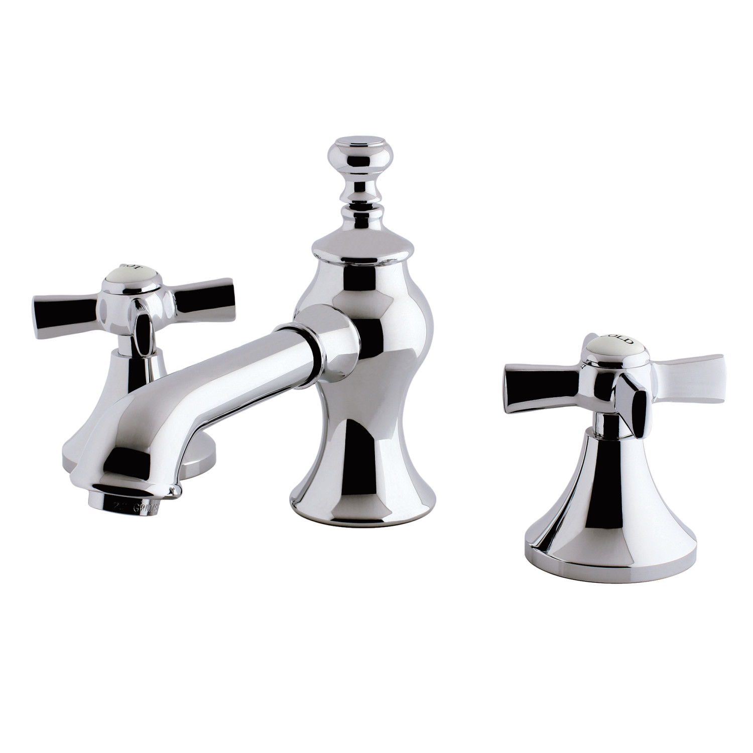 Traditional Two-Handle 3-Hole Deck Mounted Widespread Bathroom Faucet with Brass Pop-Up in 6 Finish Options