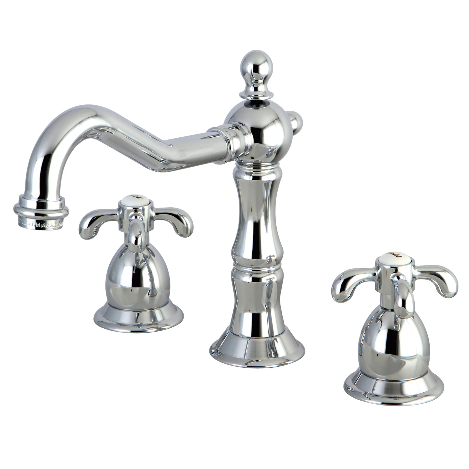 Traditional Two-Handle 3-Hole Deck Mounted Widespread Bathroom Faucet with Brass Pop-Up Polished Chrome Finish