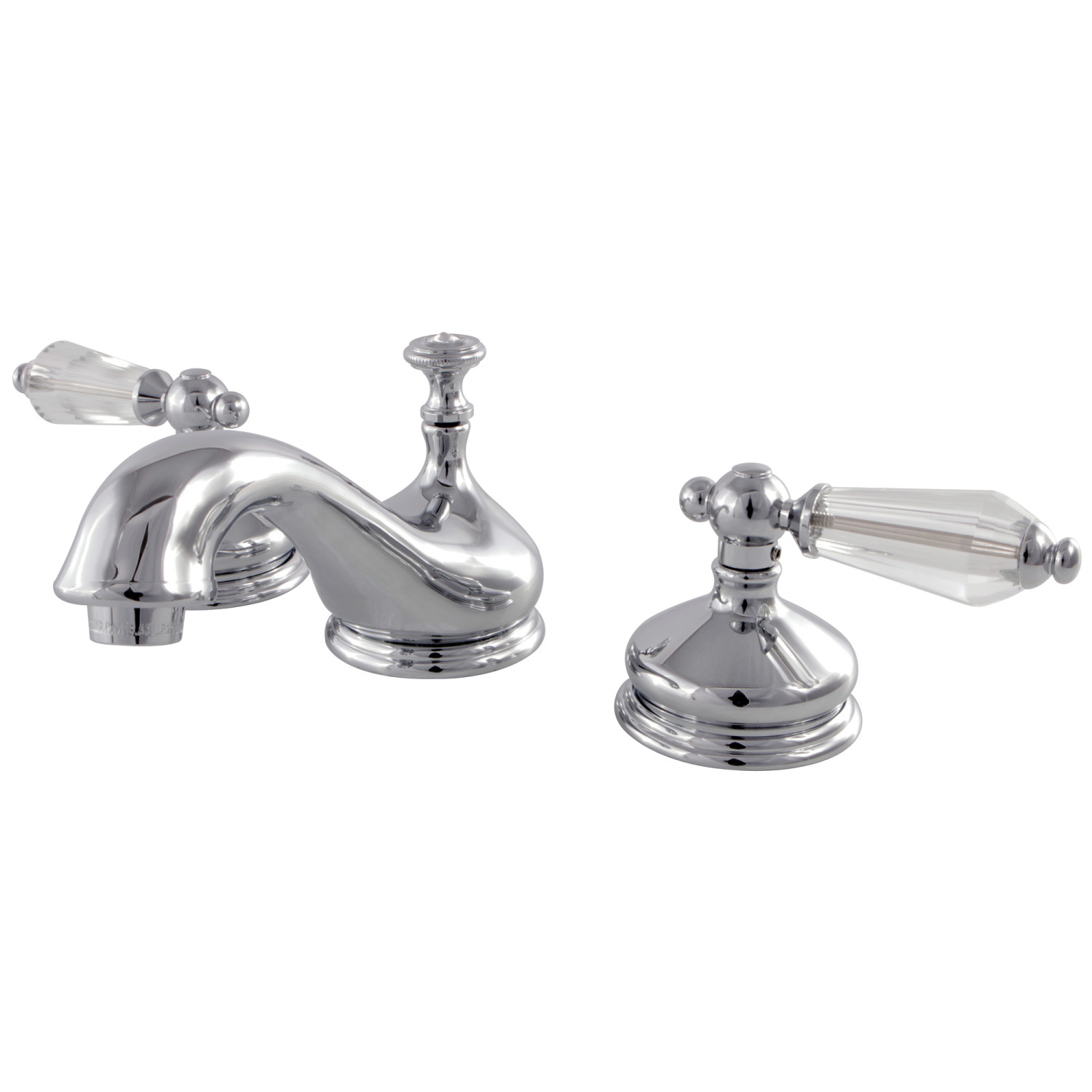 Traditional Two-Handle 3-Hole Deck Mounted Widespread Bathroom Faucet with Brass Pop-Up in Polished Chrome with 4 Finish Options