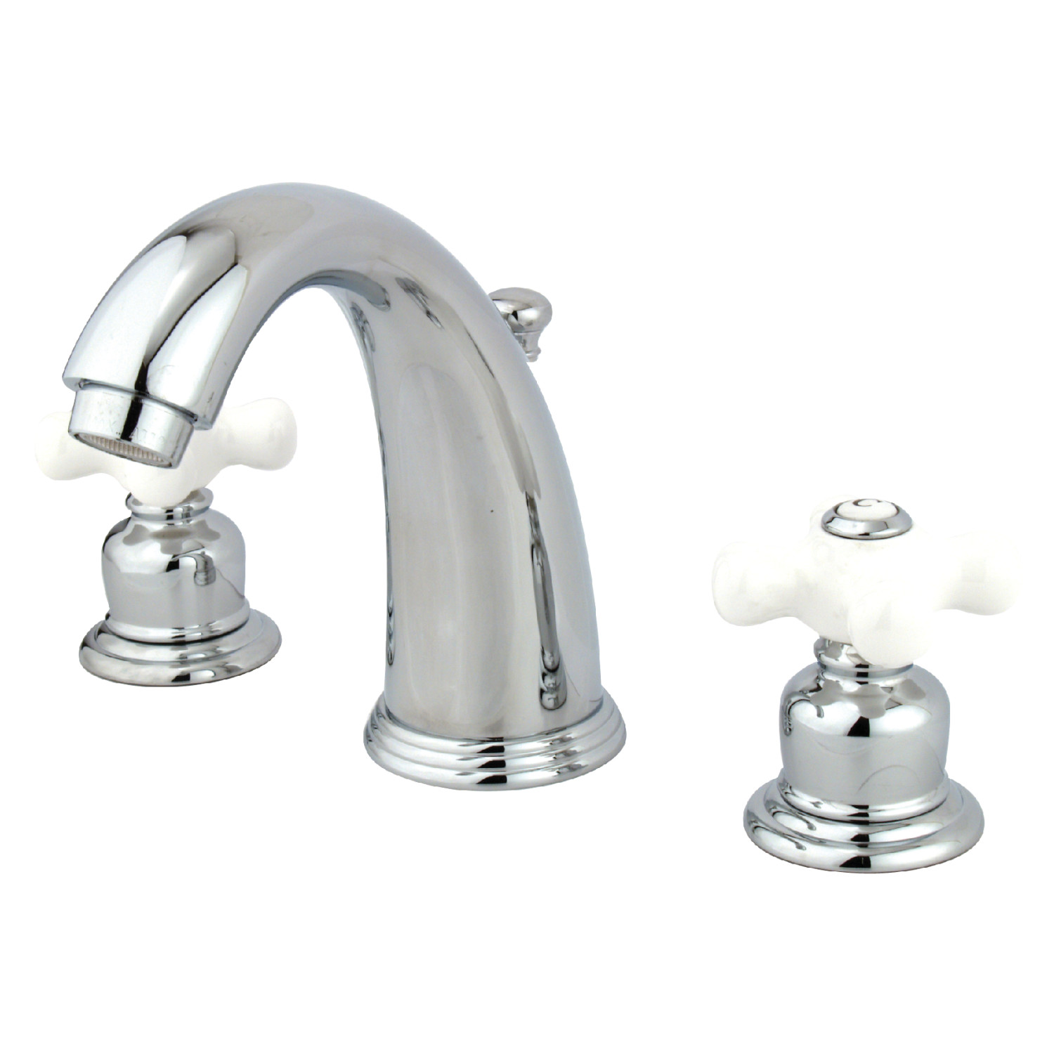 Traditional Two-Handle 3-Hole Deck Mounted Widespread Bathroom Faucet with Plastic Pop-Up in Polished Chrome with 4 Color Opion
