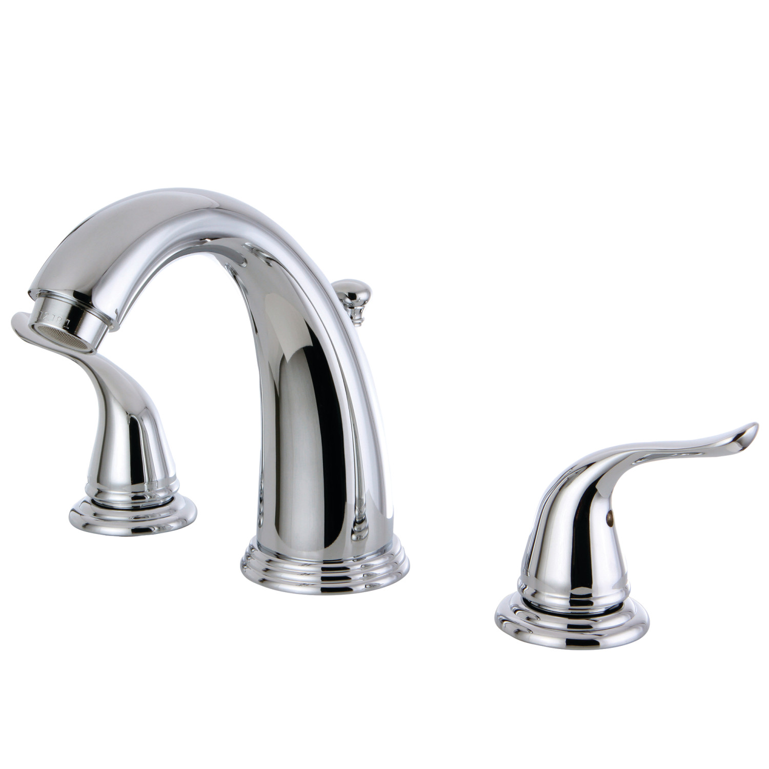 Traditional Two-Handle 3-Hole Deck Mounted Widespread Bathroom Faucet with Plastic Pop-Up in Polished Chrome with 3 Finish Options