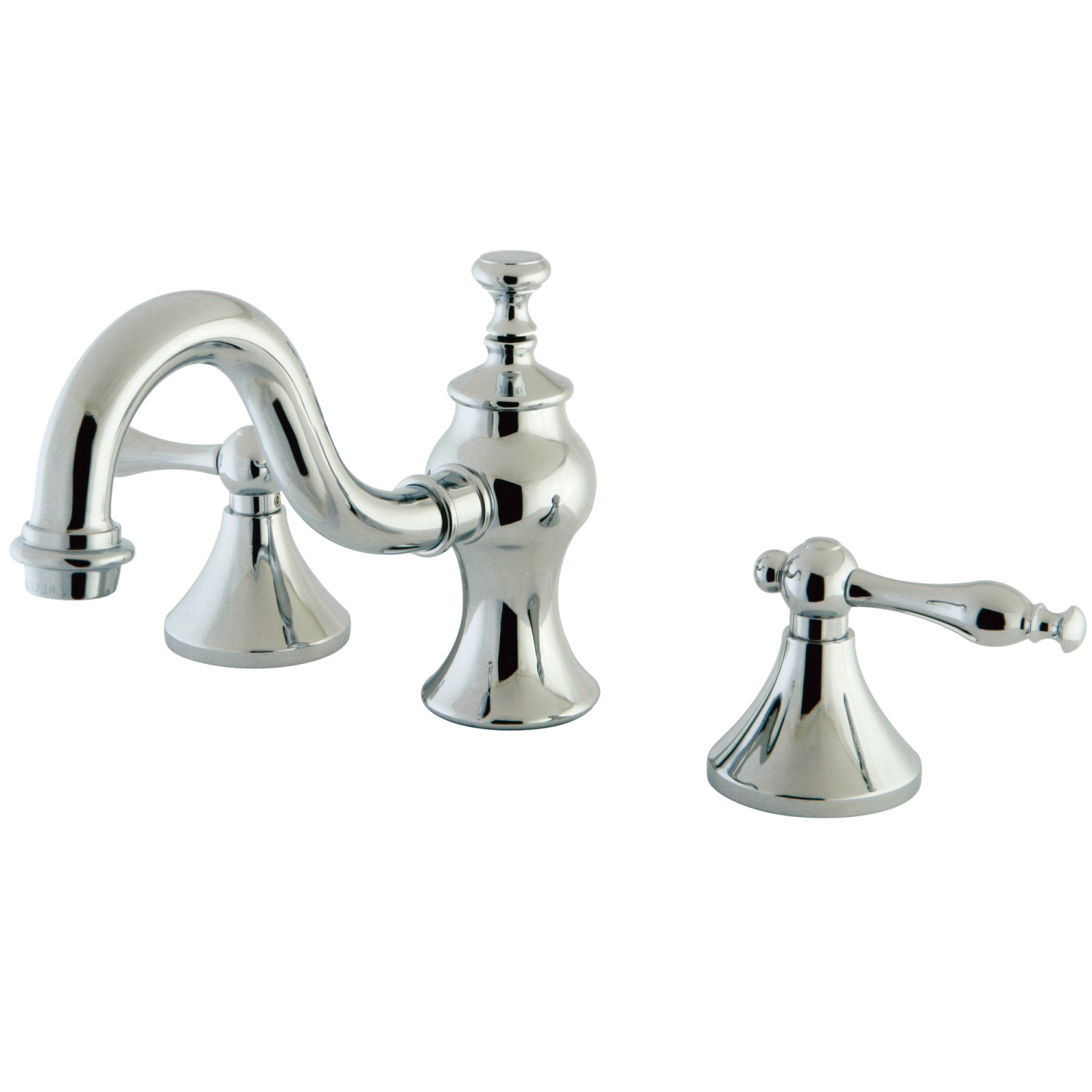 Traditional Two-Handle Three-Hole Deck Mounted Widespread Bathroom Faucet Brass Pop-Up Polished Chrome