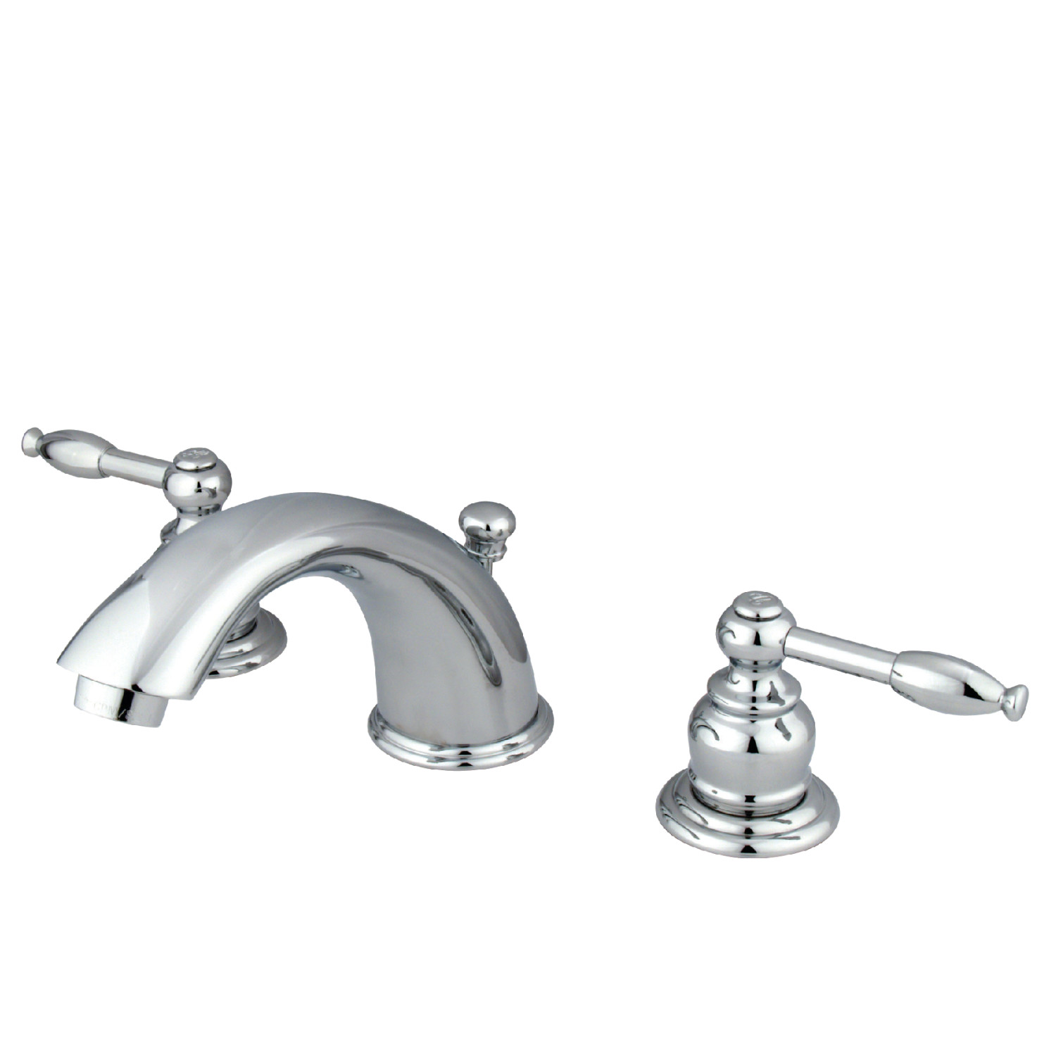 Traditional 2-Handle 3-Hole Deck Mounted Widespread Bathroom Faucet Plastic Pop-Up in Polished Chrome