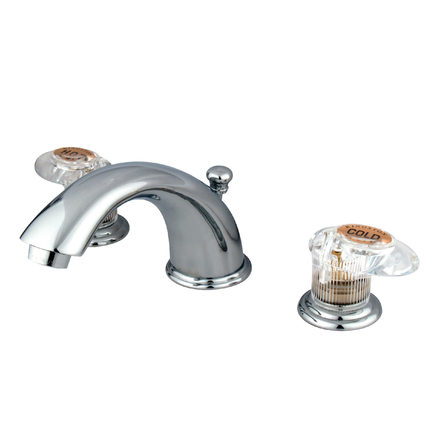 Traditional 2-Handle 3-Hole Deck Mounted Widespread Bathroom Faucet with Plastic Pop-Up in Polished Chrome with 4 Color Option