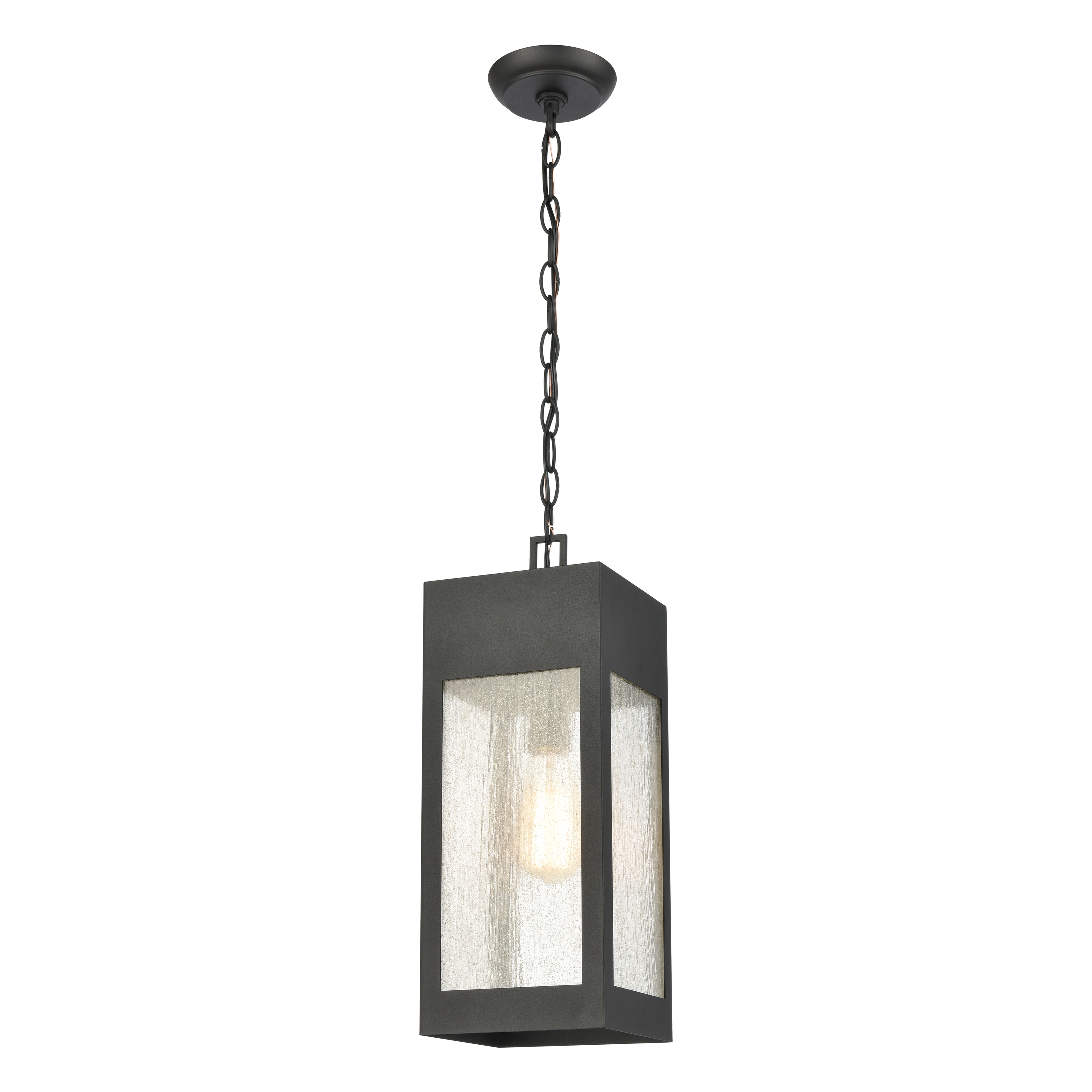 Angus 7'' Wide 1-Light Outdoor Pendant - Charcoal 