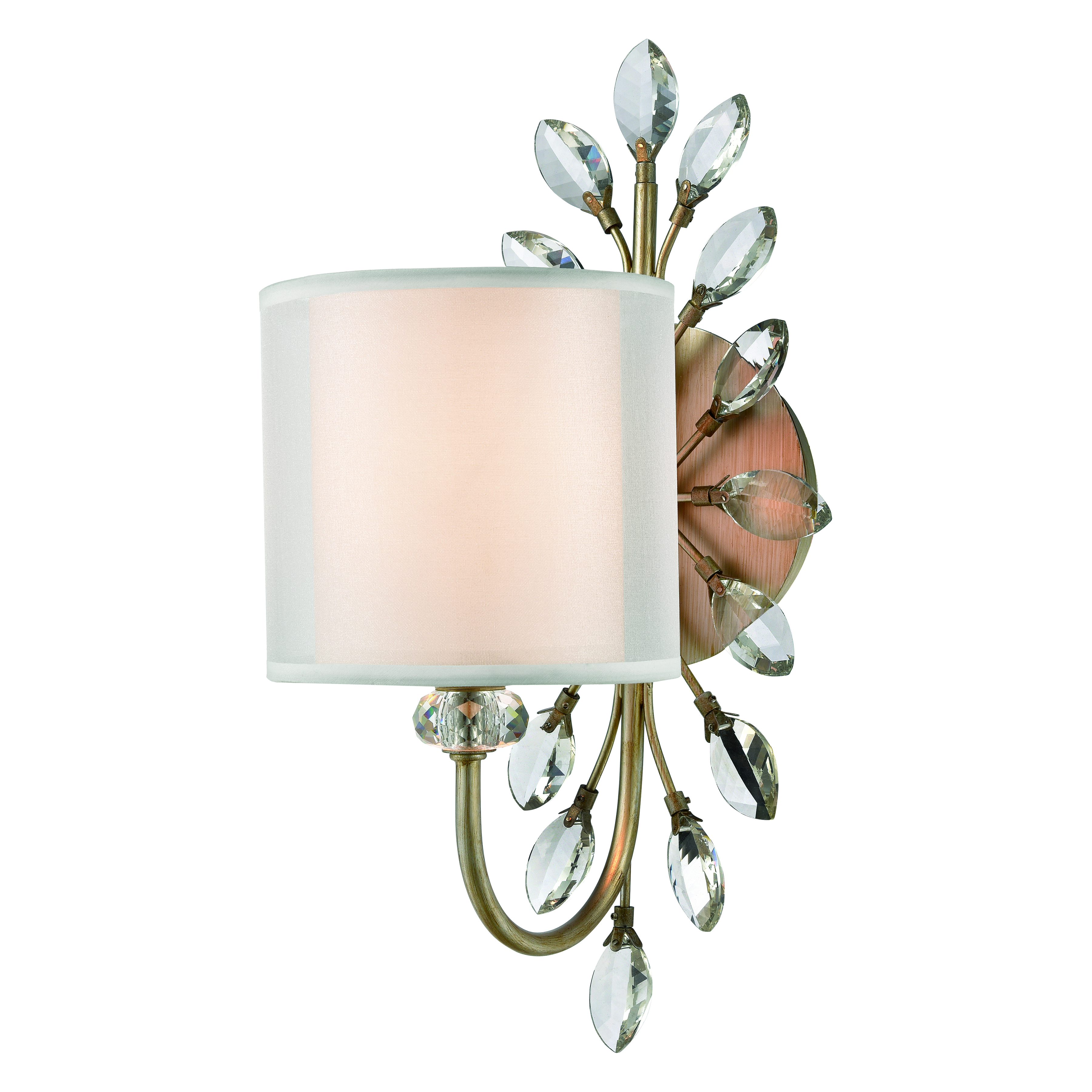 Asbury 16'' High 1-Light Sconce - Aged Silver 