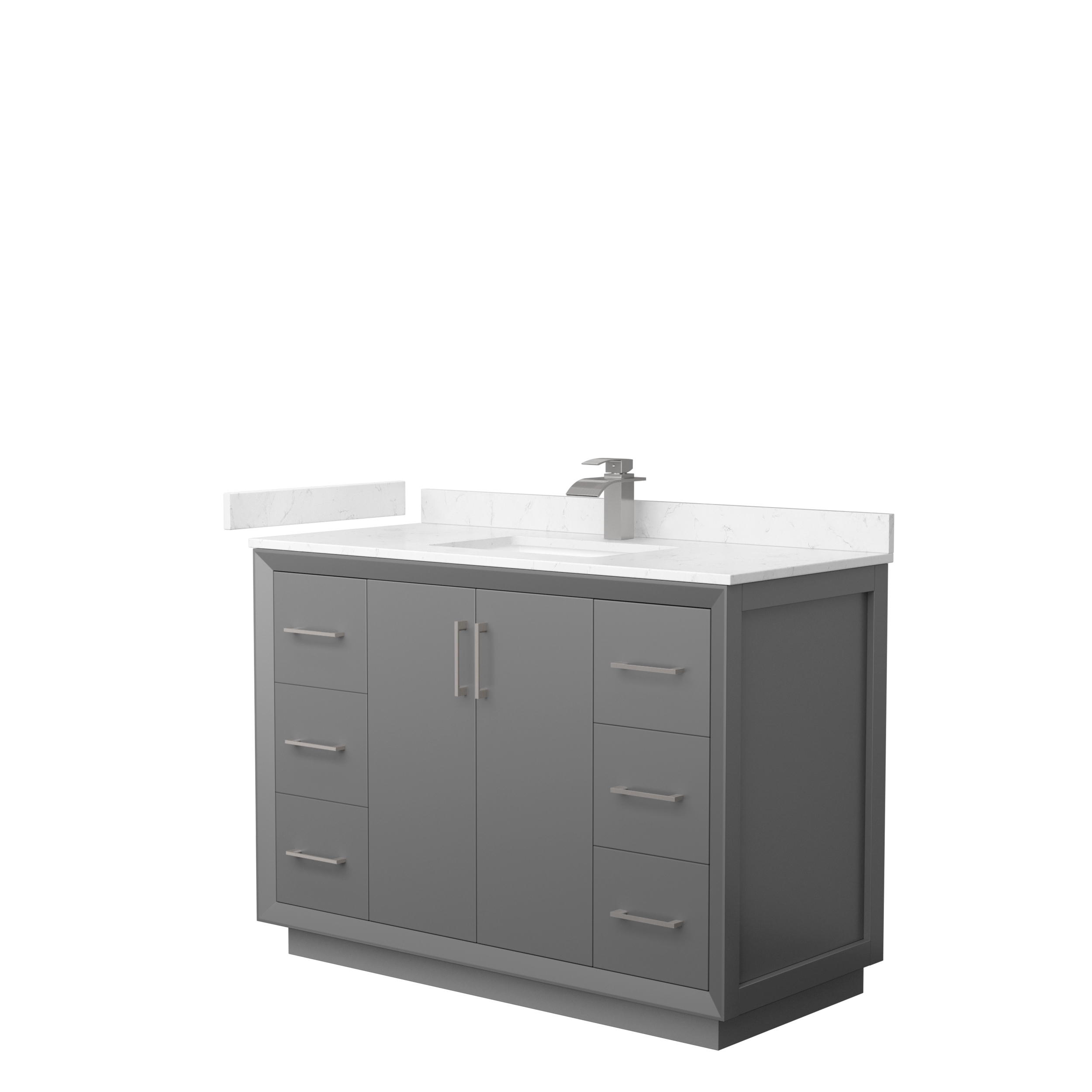 48" Single Bathroom Vanity with 3 Color Options, 3 Countertop Options, 3 Hardware Options and Mirror Options