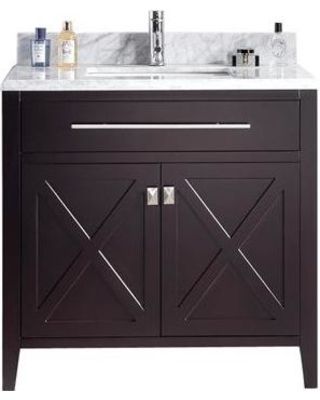 36" Single Sink Bathroom Cabinet + Top and Color Options