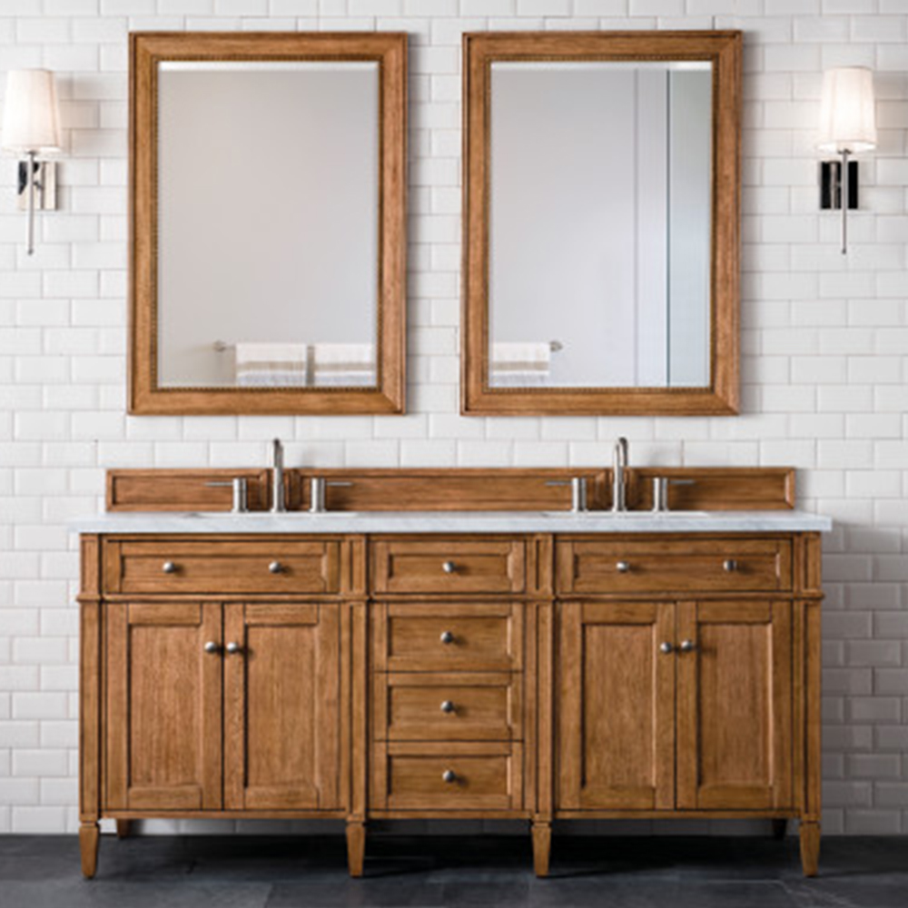 James Martin Brittany Collection 72" Saddle Brown Double Vanity