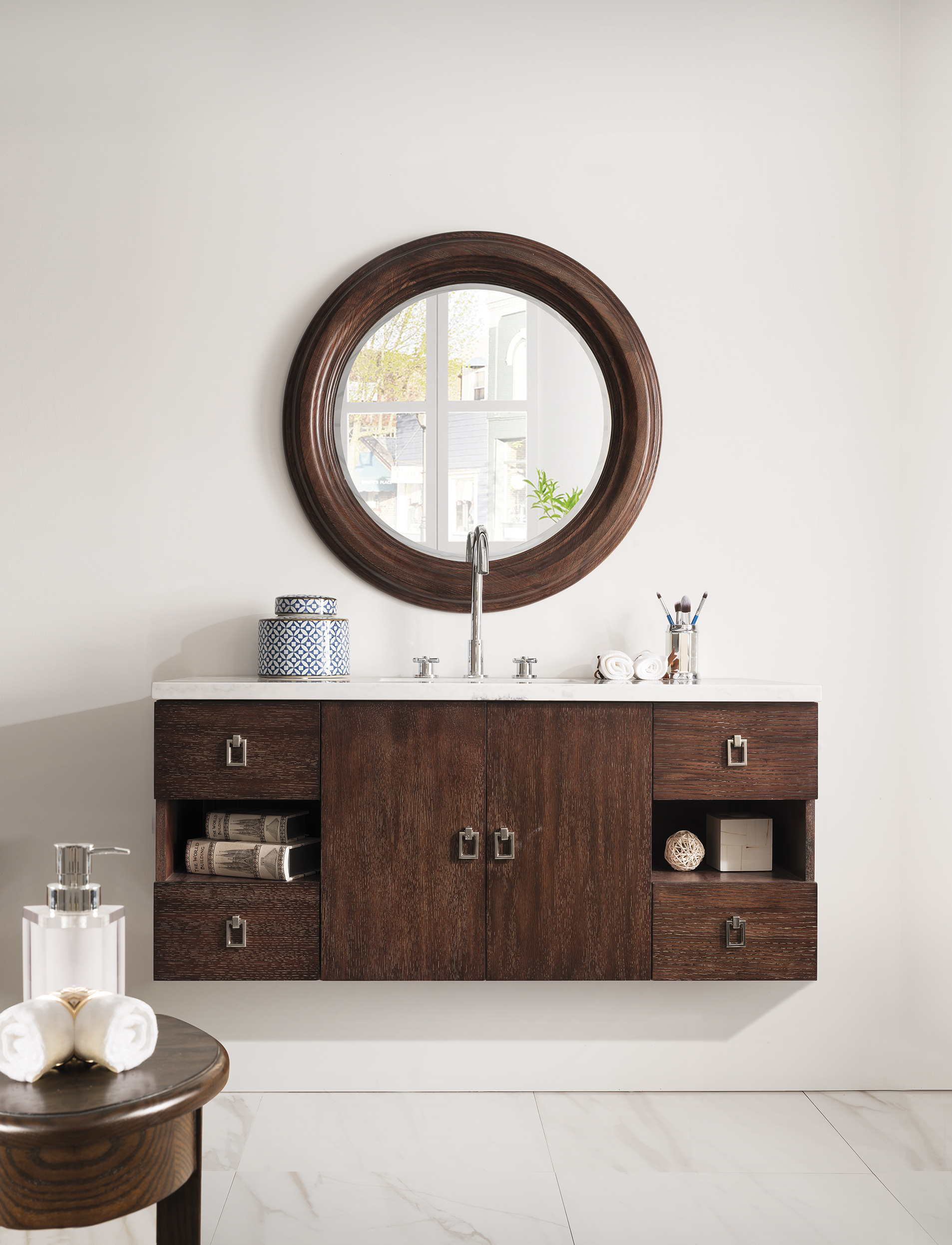 James Martin Sonoma Collection 48" Single Vanity, Coffee Oak with Top Options