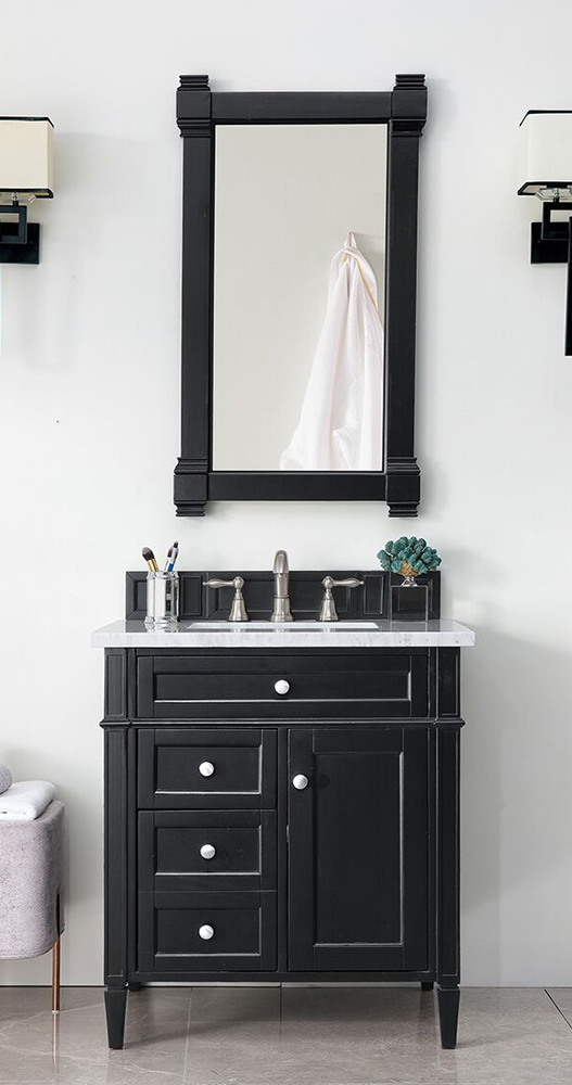 James Martin Brittany Collection 30" Single Vanity, Black Onyx