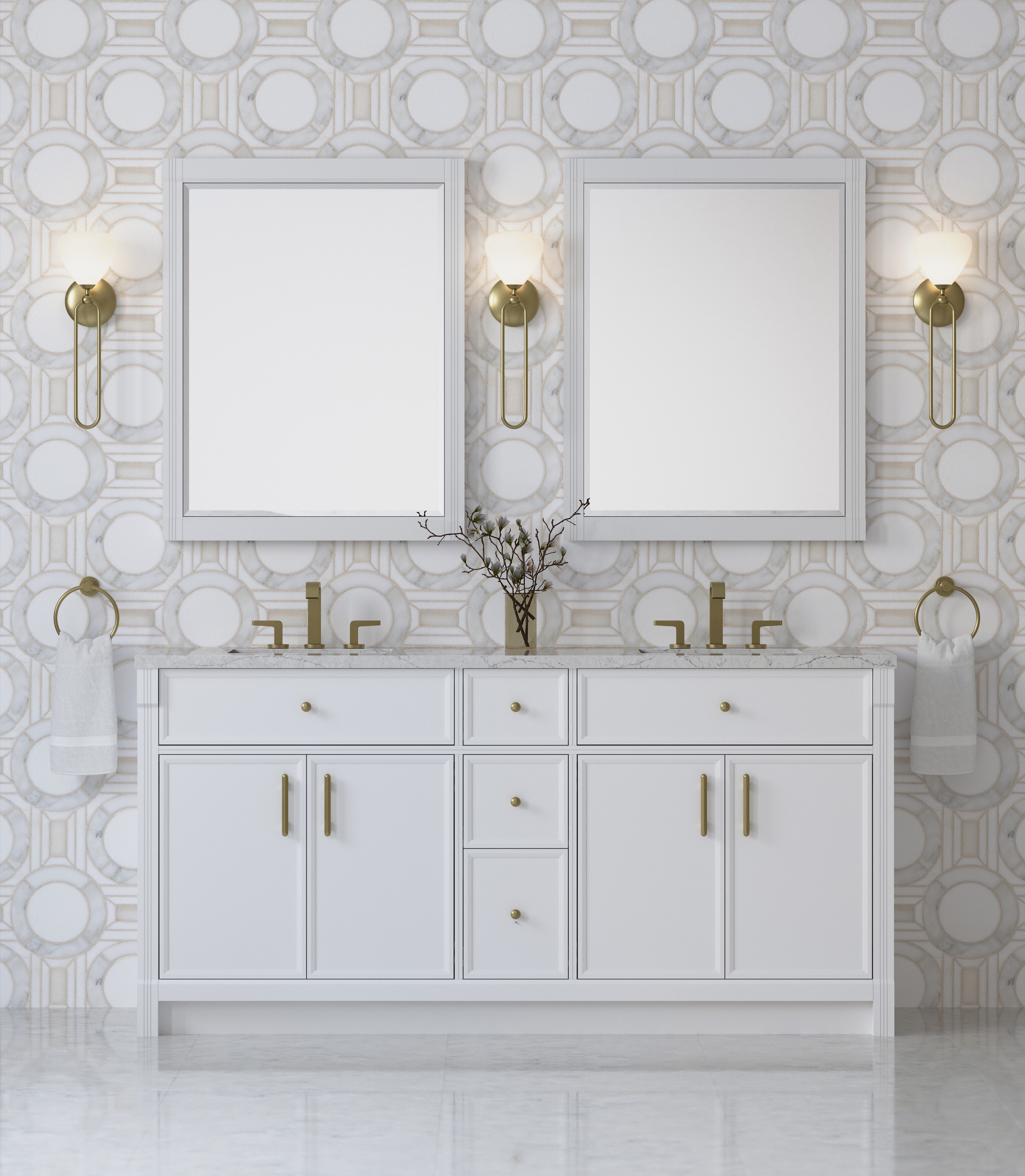 James Martin 72" Double Vanity Cabinet, Bright White, Base only, with Countertop Options James Martin 72" Double Vanity Cabinet, Bright White, Base only, with Countertop Options