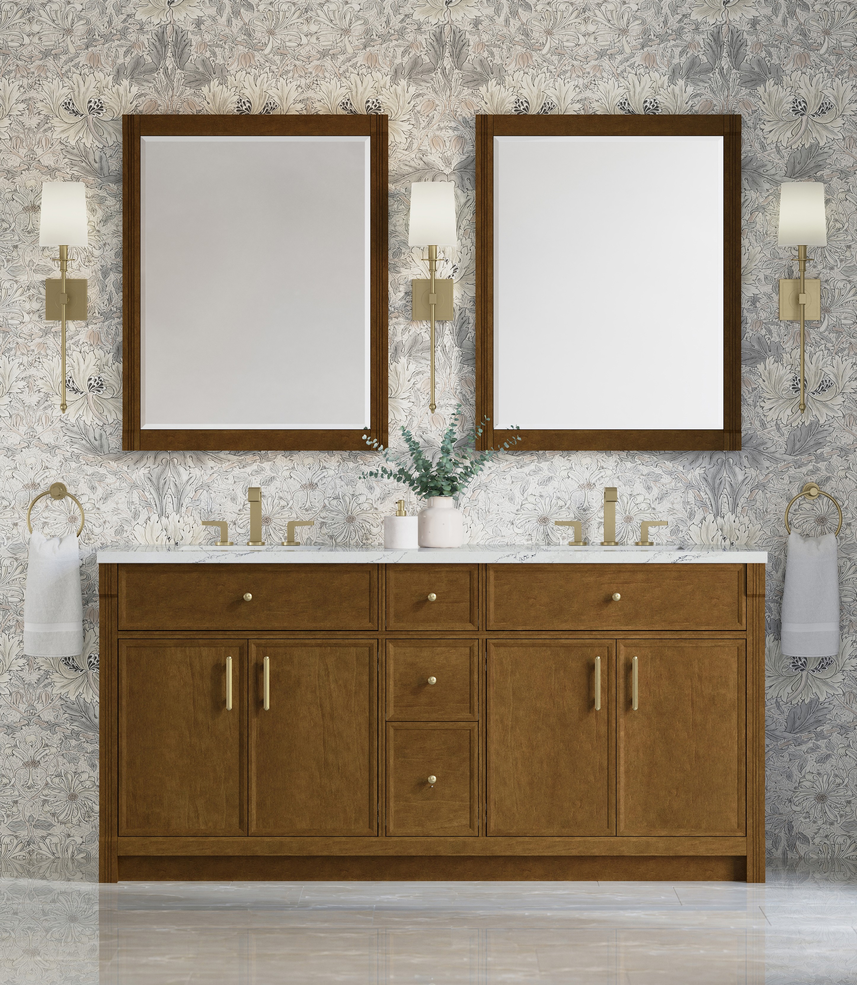 James Martin 72" Double Vanity Cabinet, Honey Oak, Base Cabinet only, with Countertop Options James Martin 72" Double Vanity Cabinet, Honey Oak, Base Cabinet only, with Countertop Options