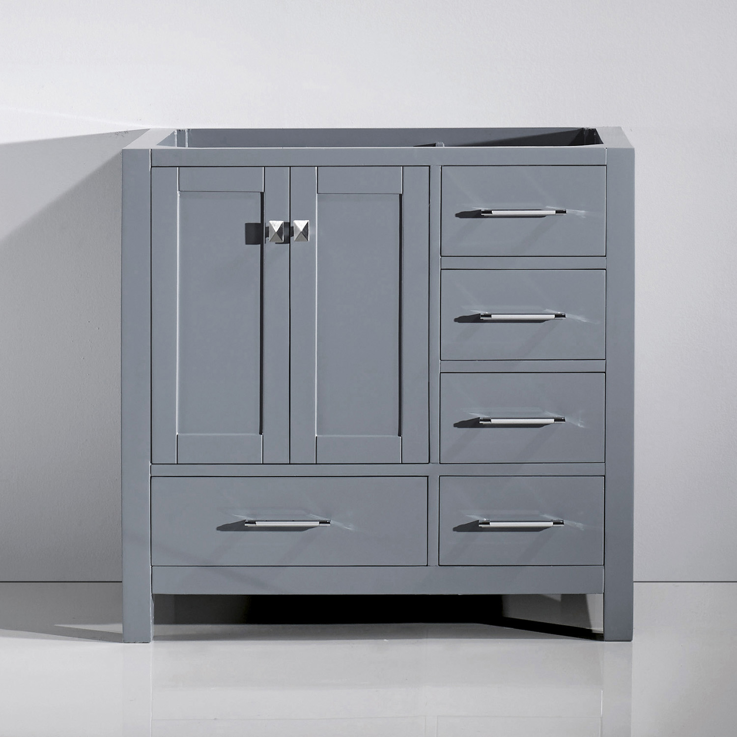 Issac Edwards Collection 36" Single Cabinet in Gray with 4 Top options