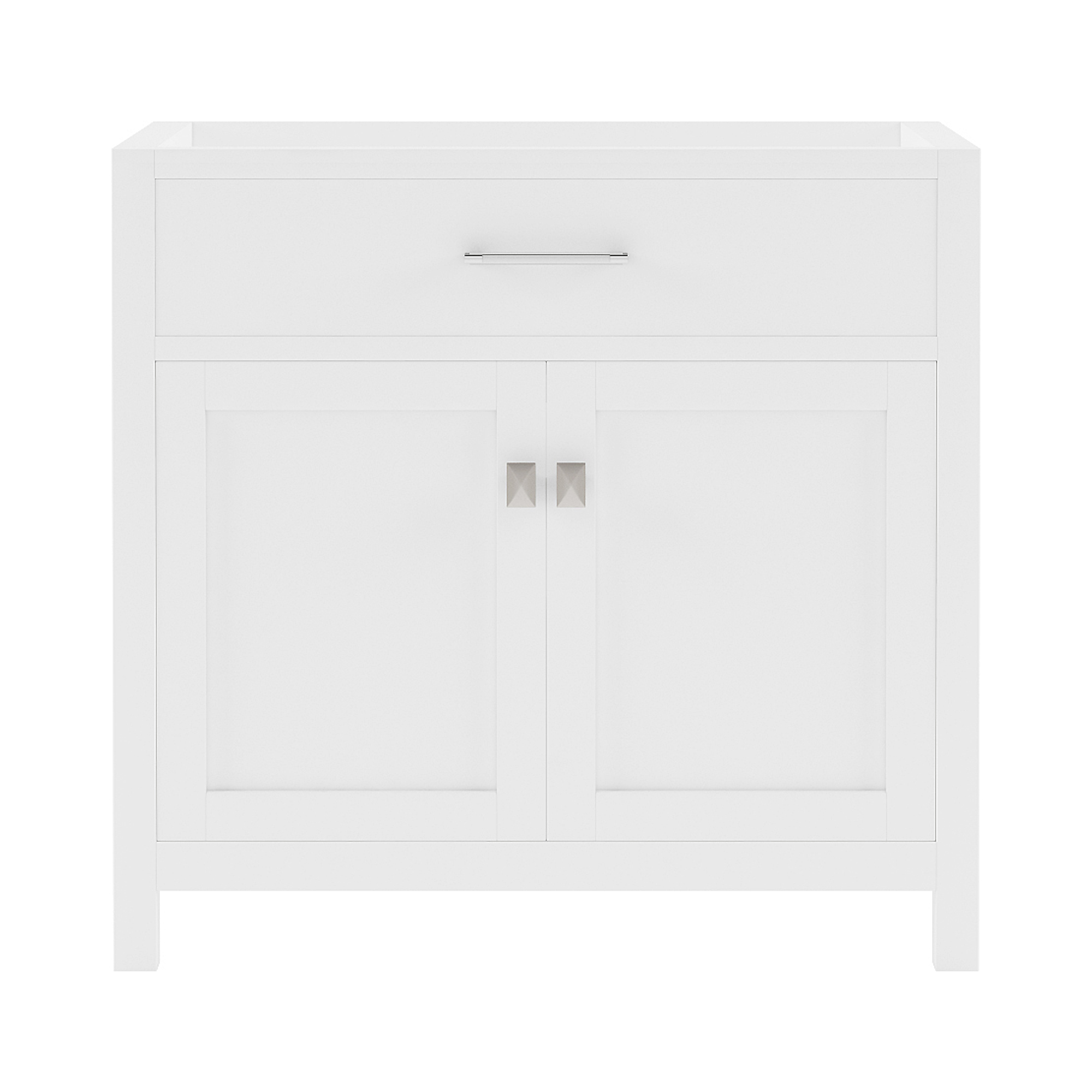 Issac Edwards Collection 36" Single Cabinet  White with 4 Top Options