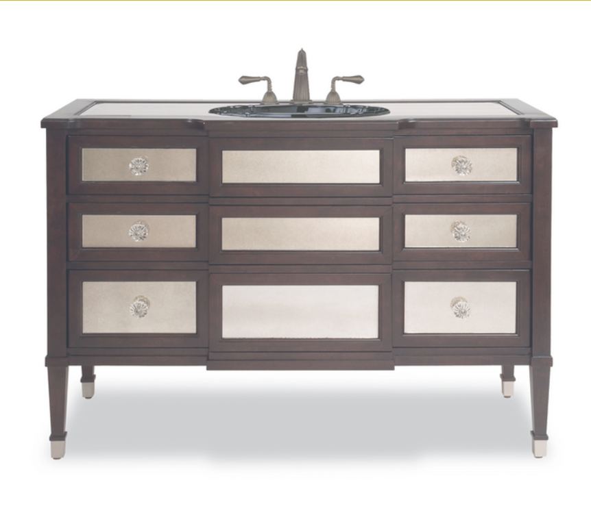 Cole & Co. Jamestown 49" Single Vanity with One cedar-lined and Dark Cherry Espresso Finish