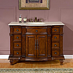 Accord Antique 48 inch Bathroom Single Sink Vanity Chestnut Finish