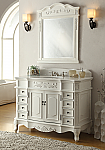 48 inch Adelina Antique White Bathroom Vanity Fully Assembled