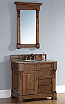 James Martin Brookfield Collection 35" Single Vanity with Drawers, Country Oak