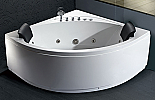 EAGO AM200 5' Rounded Modern Double Seat Corner Whirlpool Spa